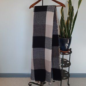 Oversized Plaid Scarf